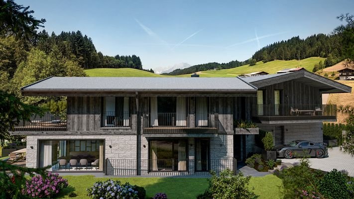 KITZIMMO-Luxusvilla mit Freizeitwohnsitz in Toplage kaufen - Immobilien Fieberbrunn.