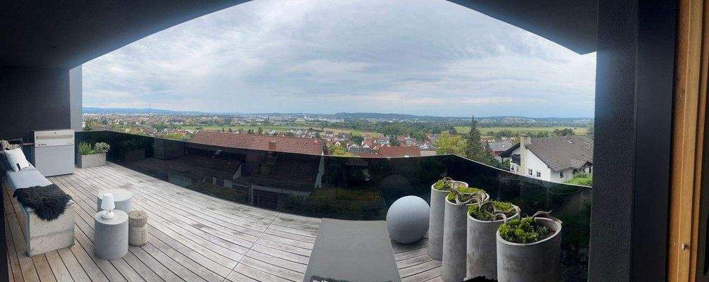 Blick von der Dachterrasse