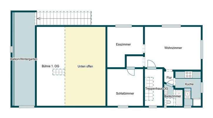 Grundriss Skizze 1. OG