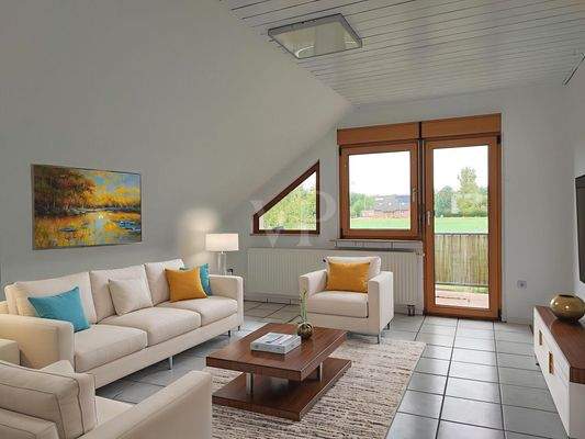 OG Wohnzimmer (mit KI eingerichtet)