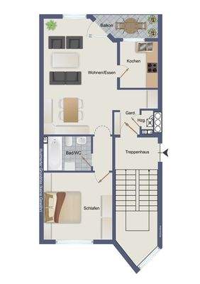 Grundriss (kein Maßstab)