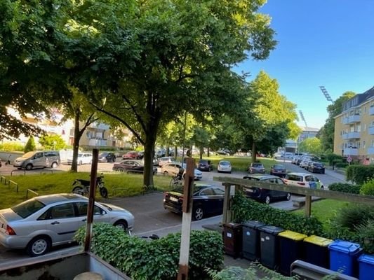 Blick vom Balkon