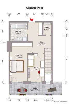 Grundriss Obergeschoss