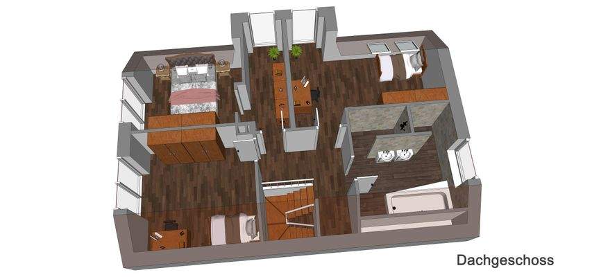 Dachgeschoss-Grundriss