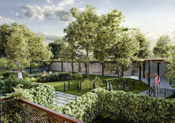 Geschützter Gemeinschaftsgarten