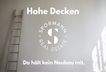 hohe Decken