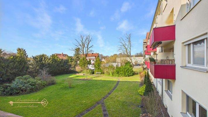 Gartenansicht Balkon 