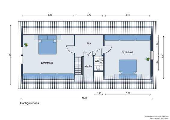 Grundriss Dachgeschoss