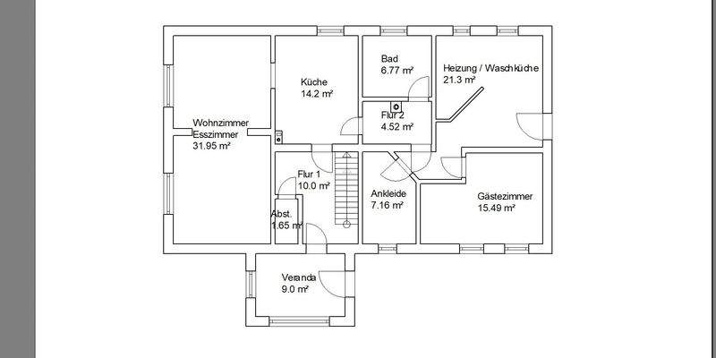 Grundriss Erdgeschoß