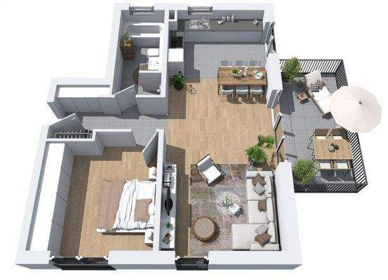 2 ZKBB mit ca. 66 m²