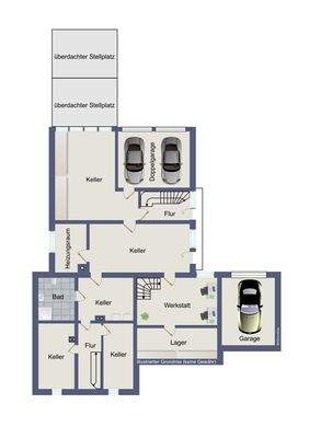 Untergeschoss (kein Maßstab)