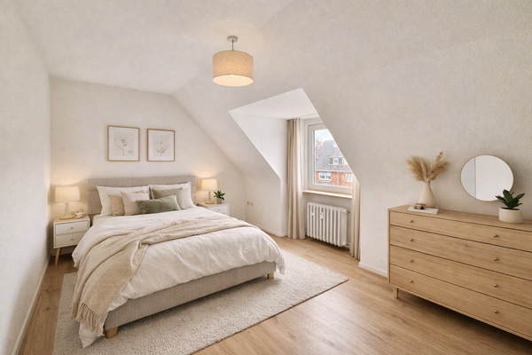 Schlafzimmer Wohnung 2- Visualisiert