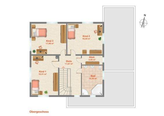 Grundriss Obergeschoss