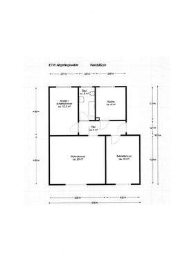 Grundriss ETW Handskizze
