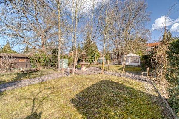 Blick auf das Grundstück