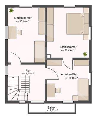 Grundriss Obergeschoss
