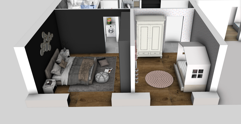 Schlafzimmer+Kinderzimmer