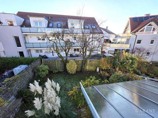 Blick vom OG in den Garten