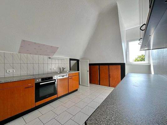 Küche im Dachgeschoss
