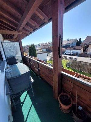 überdachter Südbalkon