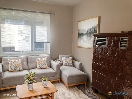 Wohnzimmer - virtually staged