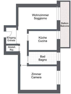 Leifers_Noldin 2Wohnung - 1. Etage - 2D Floor Plan