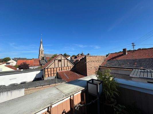 Blick von Dachterrasse 2. OG