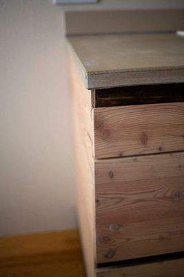 handgefertigt mit Betonarbeitsplatte