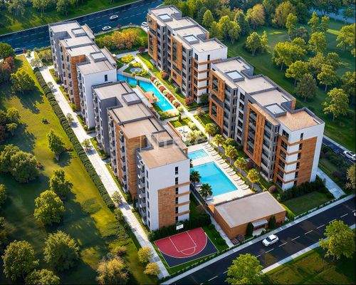 Apartments in a Secure Complex with Pool in Bursa Nilüfer