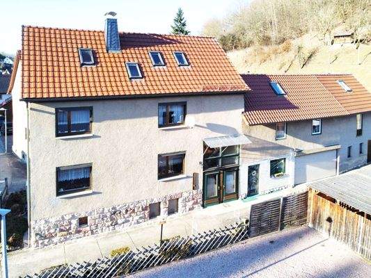 Hausansicht Eingangsbereich