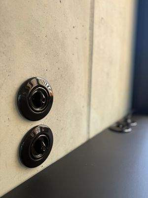 Detailansicht Schalter von Hager, Rosenthal-Porzellan