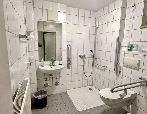 Badedzimmer mit behindertengerechter Dusche