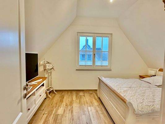 Blick in das zweite Schlafzimmer