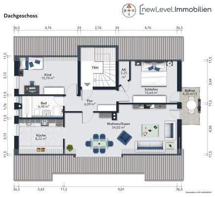 Grundriss - Dachgeschoss