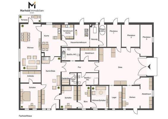 Grundriss Fachwerkaus
