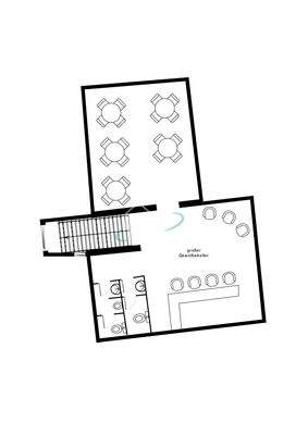 Grundriss Untergeschoss / großer Gewölbekeller