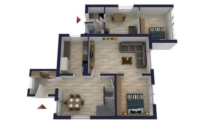 Visualisierung Erdgeschoss