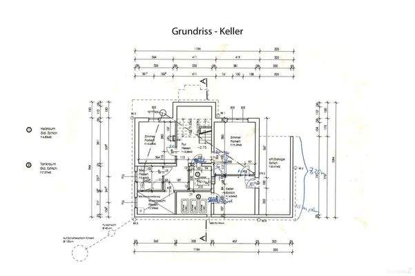 Grundriss Keller