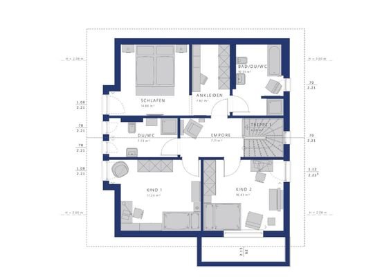 Grundriss Dachgeschoss