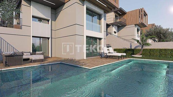New Villas with Pools near the Beach in İzmir Güzelbahçe