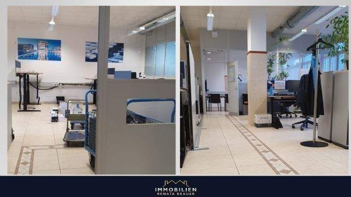 Büroräume mit möglichem Mobiliar
