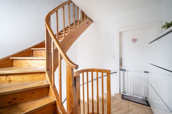 Charmante Holztreppe