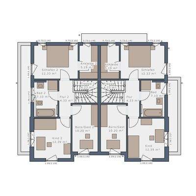 Grundriss Obergeschoss