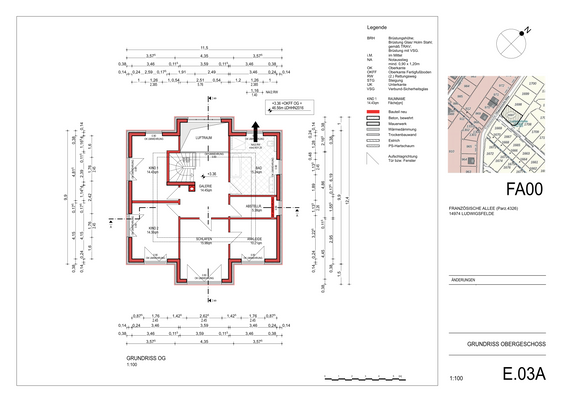 Grundriss Staffelgeschoss