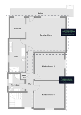 Obergeschoss Umbauvariante