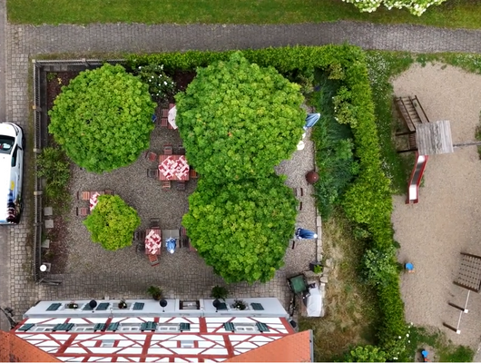 Biergarten Luftbild