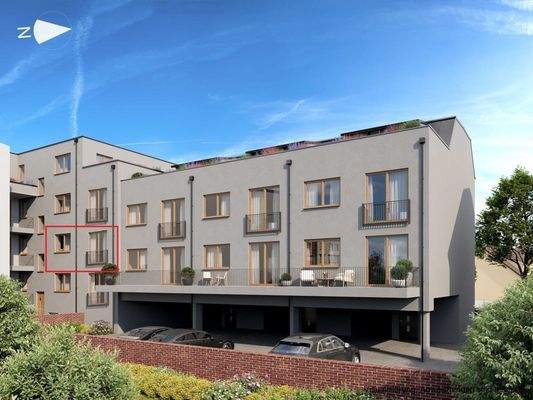 Wohnung Mitte 1. OG - Rückansicht