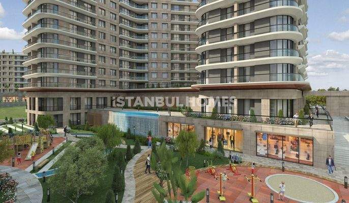 Spacious Apartments in a Secure Complex in Kucukcekmece