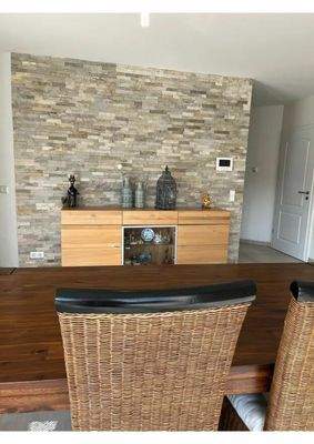 Wohnzimmer Designwand