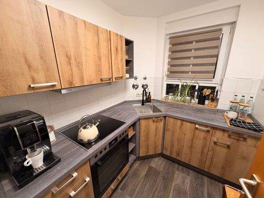 Küche mit Einbauküche